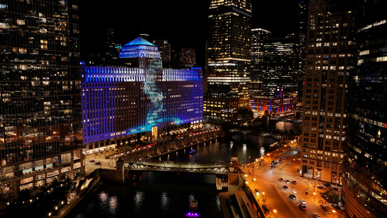 Only in the Dark (2023) by Prof. Yiyun Kang — Site-specific Projection mapping 7 '00" projection, audio system, LED lightings; image 4 of 7