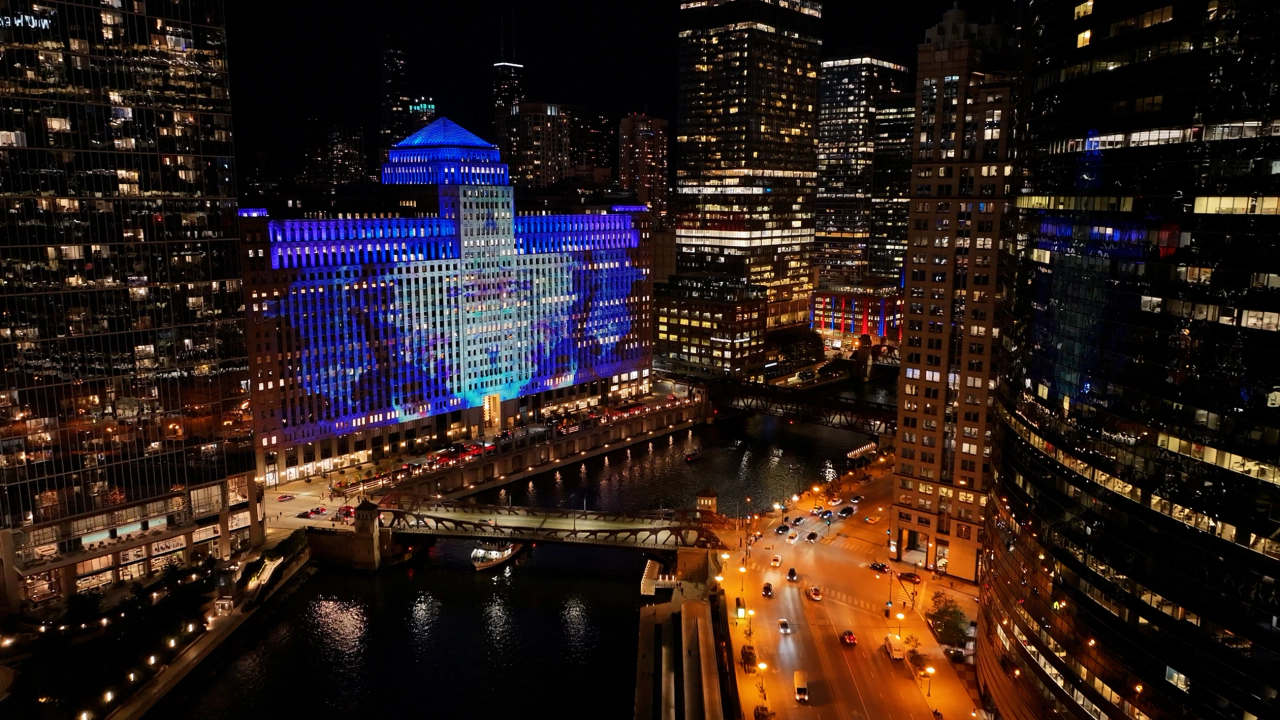 Only in the Dark (2023) by Prof. Yiyun Kang — Site-specific Projection mapping 7 '00" projection, audio system, LED lightings; image 6 of 7