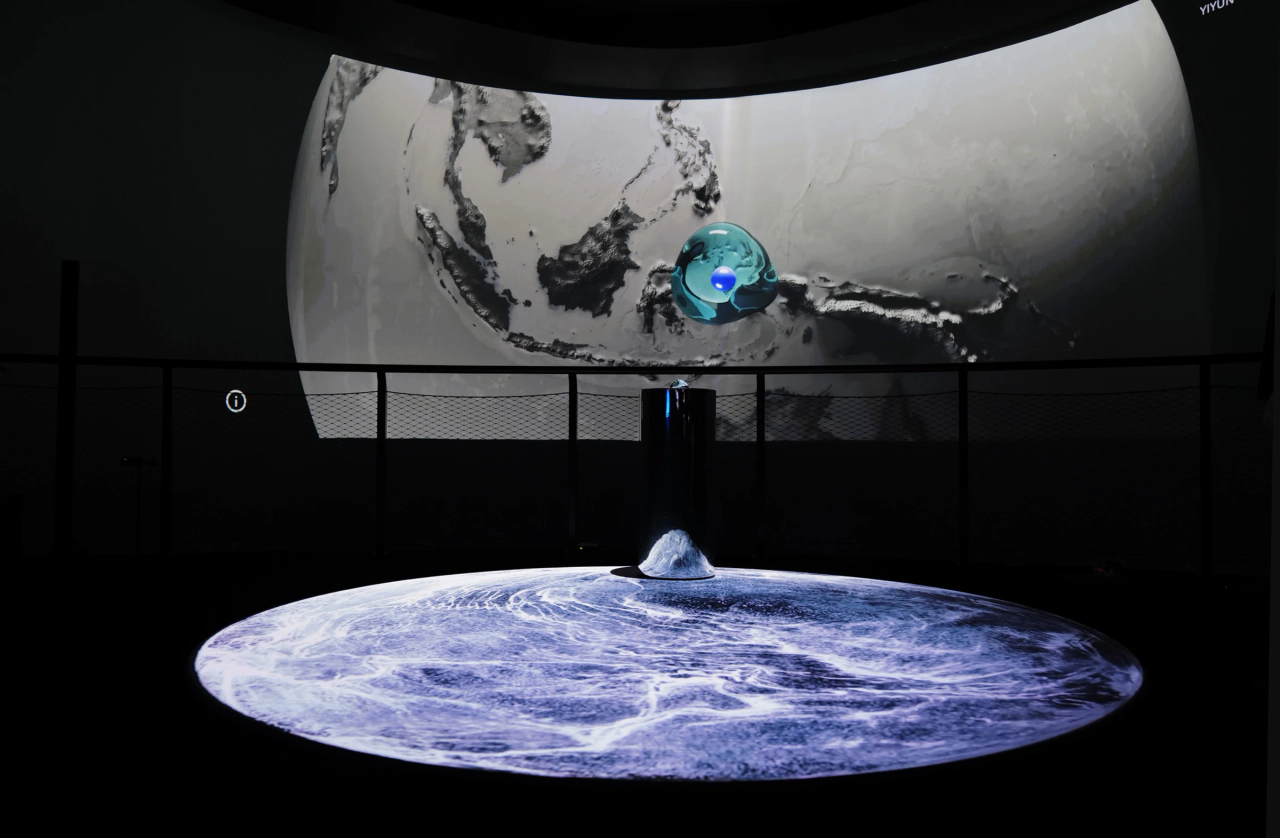 Passage of Water (2023) by Prof. Yiyun Kang — in a collaboration with NASA and Google. Online web artwork and Offline site-specific installation.; image 1 of 10