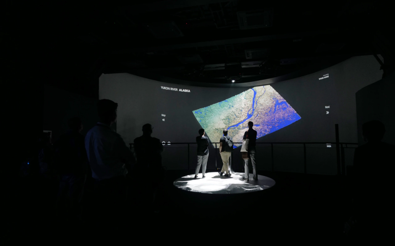 Passage of Water (2023) by Prof. Yiyun Kang — in a collaboration with NASA and Google. Online web artwork and Offline site-specific installation.; image 7 of 10