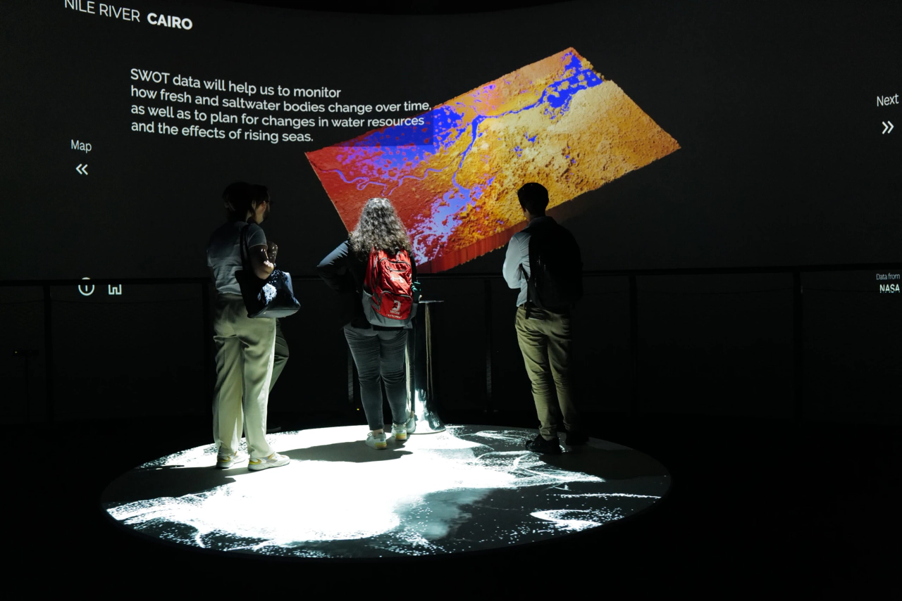 Passage of Water (2023) by Prof. Yiyun Kang — in a collaboration with NASA and Google. Online web artwork and Offline site-specific installation.; image 9 of 10