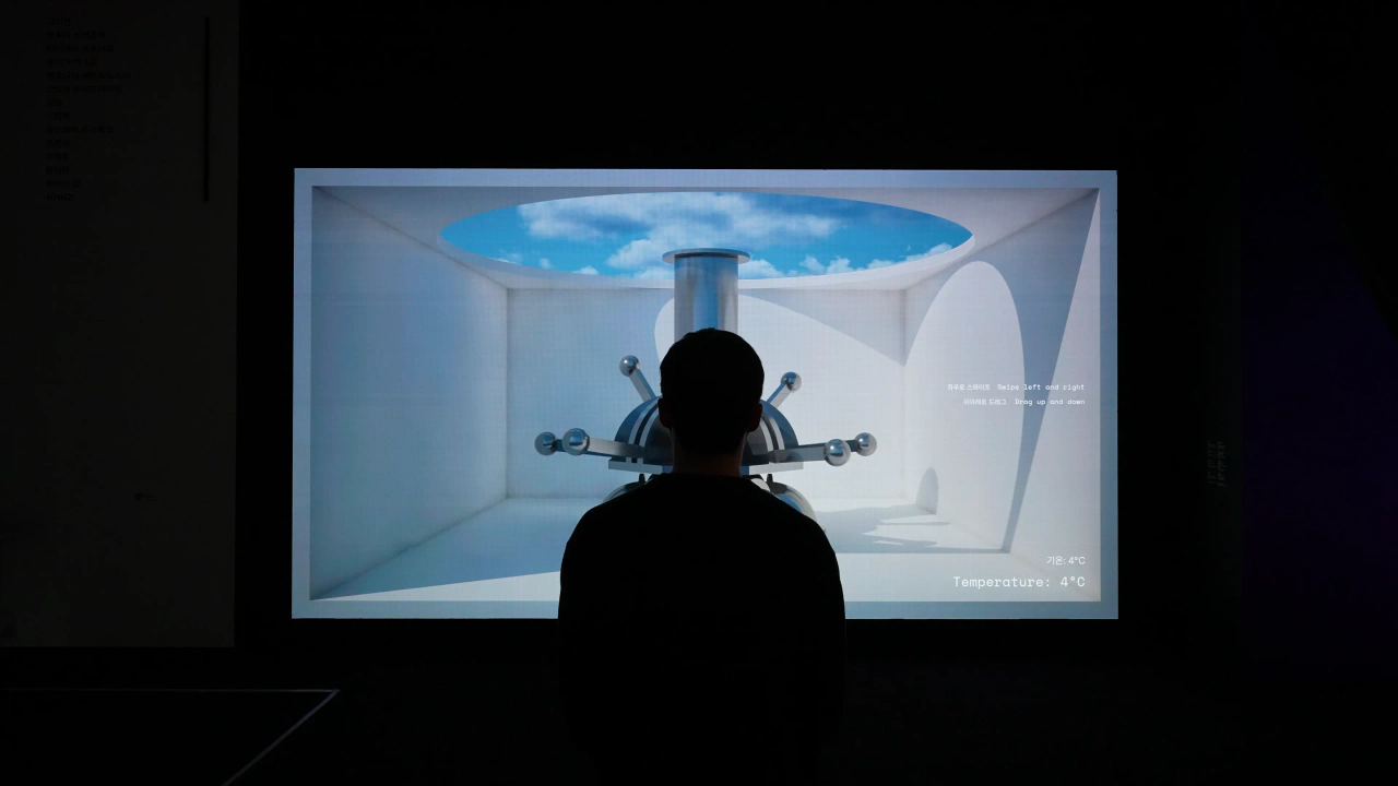 Goldilocks (2025) by Intae Hwang — Real-time Participatory Data Artwork (Large LED Display, Sound); image 4 of 9